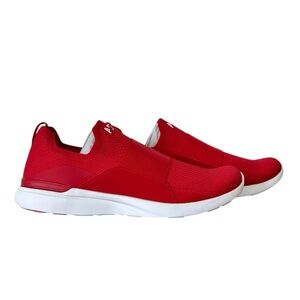 NEW APL Athletic Propulsion Labs Men’s Techloom Bliss Slip-On Red/White‎ Size 11